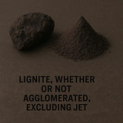 Lignite, whether or not agglomerated, excluding jet